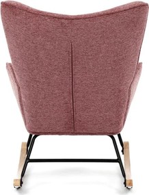 Autronic, AK-373 PINK2, Moderné hojdacie kreslo v elegantnom ružovom prevedení