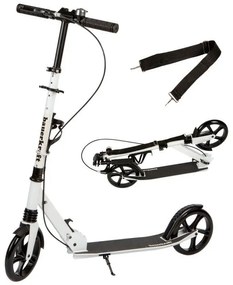 Skladacia hliníková kolobežka 95-105 cm - viac farieb biela