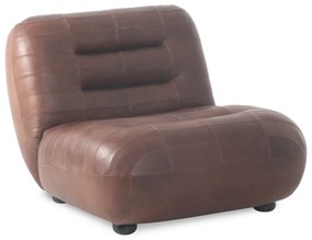 Hnedé kožené kreslo Wyatt – Dutchbone