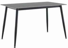 Tempo Kondela Jedálenský stôl, sivý mramor/čierna, 121x71 cm, FLORENC TYP 1