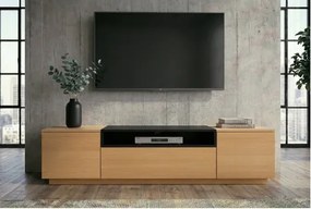 TV-skrinka 47811 Loft 160cm Prírodná/Čierna Dub Dyha  - Komfort-nábytok