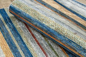 Protišmykový koberec / behúň ANDRE 35950 modrý / žltý