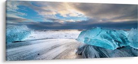 Obraz - Diamantová pláž (120x50 cm)