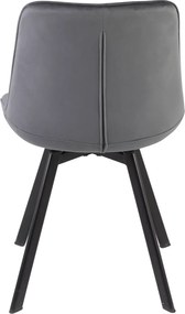SI Monti Velvet stolička sivý
