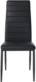 Jedálenská stolička Mayfair - koženka - Čierna