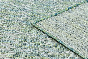 Dywany Łuszczów Kusový koberec Sion Sisal Aztec 22184 green/blue/ecru – na von aj na doma - 140x190 cm