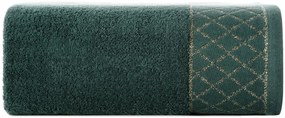 BAVLNENÝ UTERÁK LAYLA 30X50 CM TMAVOZELENÁ