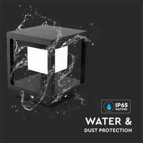 LED solárne svietidlo so senzorom LED/2W/5,5V 3000K IP65 2600 mAh čierne