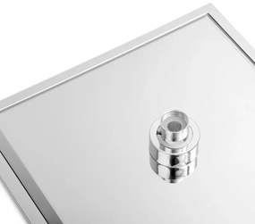 Sprchová dažďová hlavica YOKA SLIM - hranatá - 25 cm - chrómová
