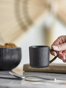 Bloomingville Keramický hrnček na espresso Neri Black 75 ml
