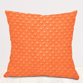 Biante Detská obliečka na vankúš Minky 3D bodky MKP-022 Oranžová 30 x 50 cm