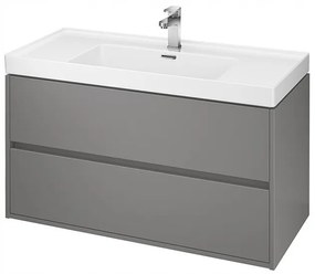 Cersanit Crea, závesná skrinka s umývadlom 100cm, set B111, šedá, S801-285