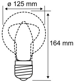 LED Žiarovka INNER G125 E27/3,5W/230V 1800K - Paulmann 28881