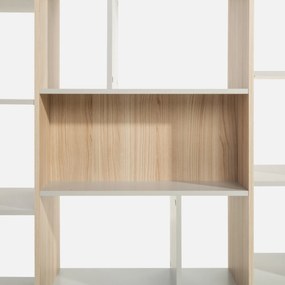 Regál Ryga 07 120 cm dub Riva/šedý