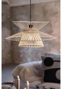 Markslöjd 108785 - Luster na lanku DUPLICI 1xE27/40W/230V béžová/bambus