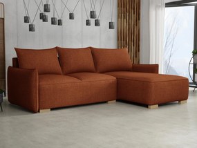 Rohová sedačka Gryfit L (oranžová) (s úl. priestorom). Vlastná spoľahlivá doprava až k Vám domov. 1105097