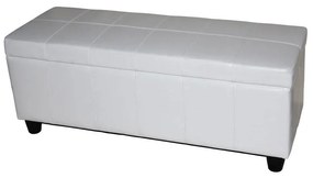 Skladovacia lavica Krien 112 x 45 x 45cm - Biela