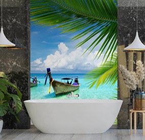 Gario Fototapeta Loď na brehu oceánu Materiál: Vliesová, Rozmery: 150 x 210 cm