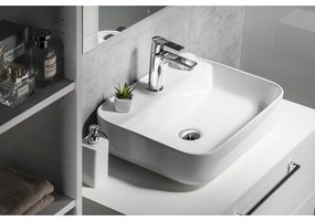 Stojančeková umývadlová batéria v lesklej striebornej farbe Pax – Sapho