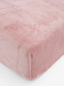 Plachta mikroplyš Deluxe do postieľky 70 x 140 cm - púdrová