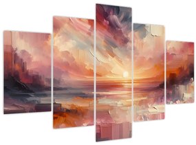 Obraz - Maľované červánky (150x105 cm)