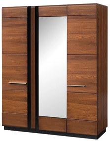 Šatní skříň Porti 73 165 cm z masivu dub antický