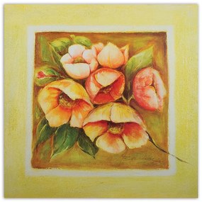 Gario Obraz na plátne Šesť ružových kvetov Rozmery: 50 x 50 cm