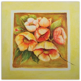Gario Obraz na plátne Šesť ružových kvetov Rozmery: 50 x 50 cm