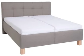 Čalouněná postel s úložným prostorem bez matrace MARIA 180x200 cm taupe PO0008