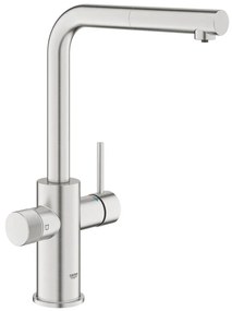 GROHE 30601DC0 - Drezová batéria BLUE PURE s výsuvnou koncovkou, nerez
