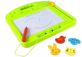 LEAN TOYS Magnetická tabuľka s pečiatkami a perom