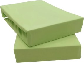 Posteľná plachta jersey svetlo zelená TiaHome - 200x220cm