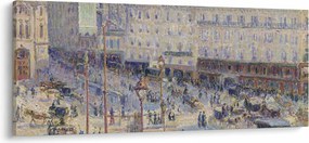 Obraz - Camille Pissarro, The Place du Havre, reprodukcia (120x50 cm)