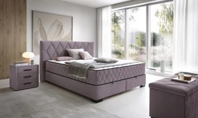 Posteľ Reve 160x200 cm, svetlo ružová látka