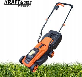 Elektrická akumulátorová kosačka na trávu 20V 6AH Kôš 30 L Kraft&Dele