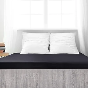 4Home jersey prestieradlo Premium čierna, 180 x 200 cm