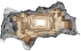 Diera 3D fototapeta nálepka Drevený tunel nd-b-33419074