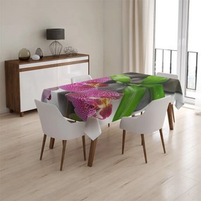Sablio Obrus Orchidey a kamene - 145x240 cm