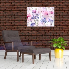 Obraz - Akvarelová lúka (70x50 cm)