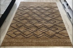 Moderný koberec Rio 166 v béžovo-hnedých odtieňoch – viac rozmerov Rozmer: 80x150 cm