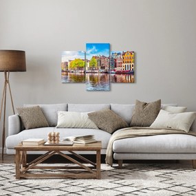 Obraz - Tancujúce domy, Amsterdam (90x60 cm)