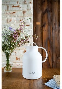 Biela termoska Vialli Design, 1 l