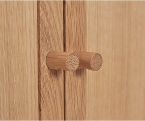 Skrinka v dekore duba v prírodnej farbe 90x90 cm Dash – Hübsch