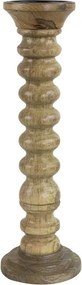 Drevený svietnik Manu z mangového dreva L - 12,5 * 12,5 * 40cm