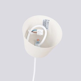 Závesné svietidlo Bilo, 1x béžové kovové tienidlo