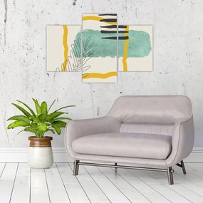 Obraz - Abstraktné listy N⁰2 (90x60 cm)