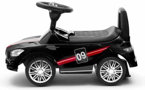 Detské odrážadlo so zvukom Baby Mix RACER čierne