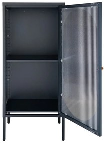 Čierna kovová vitrína 50x110 cm Adelaide – House Nordic