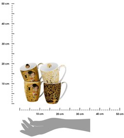 Porcelánový hrnček Klimt 350 ml sada 4ks