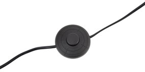 Moderná oblúková lampa mosadzná s béžovým tienidlom - Vinossa